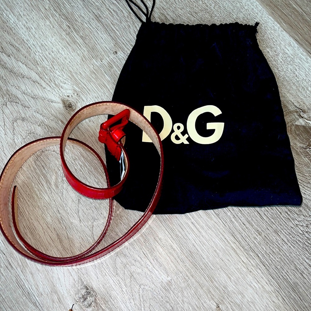 Red D&G authentic belt